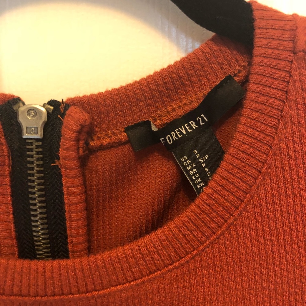 Rust colored F21 dress
